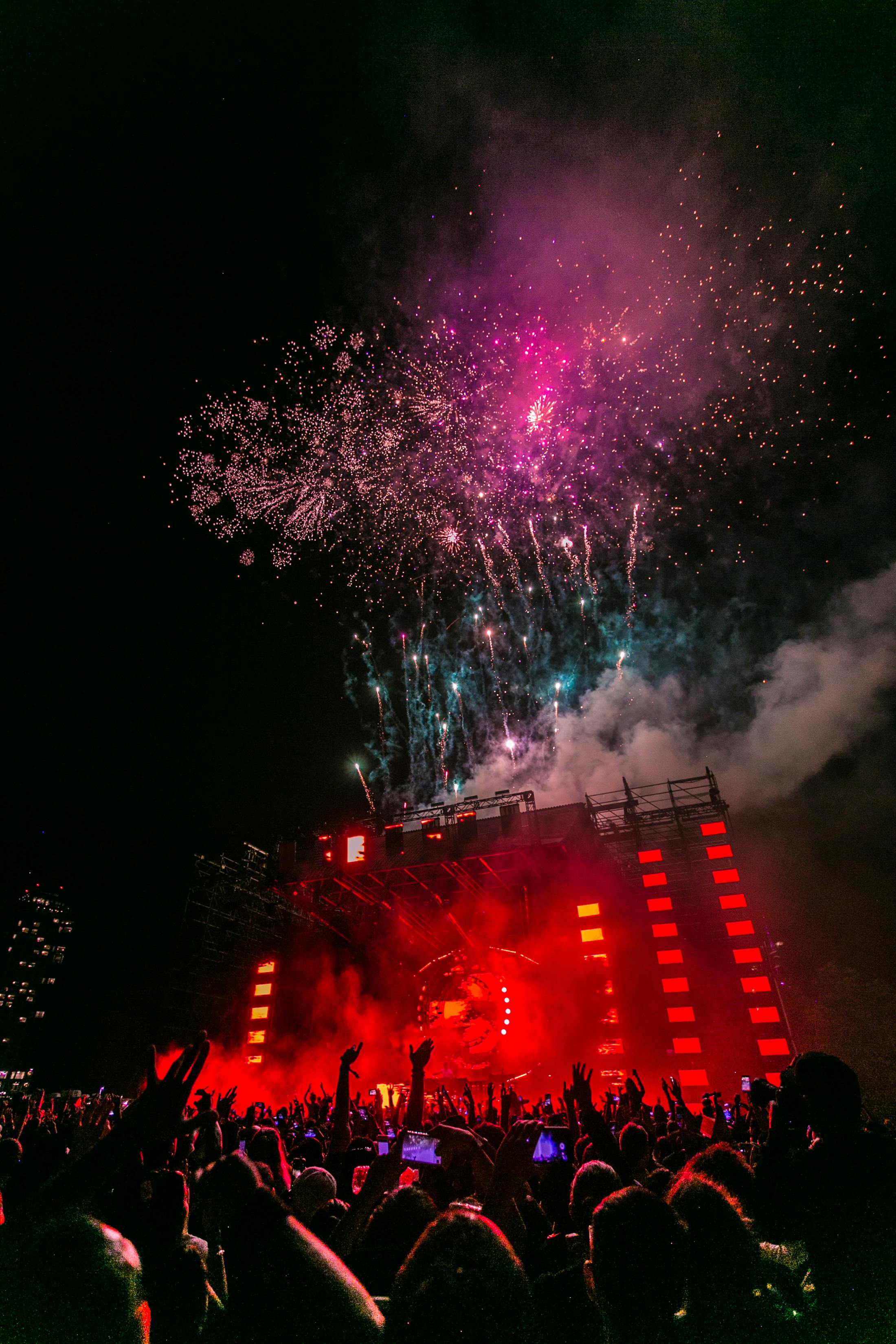 Corporate fireworks in Québec