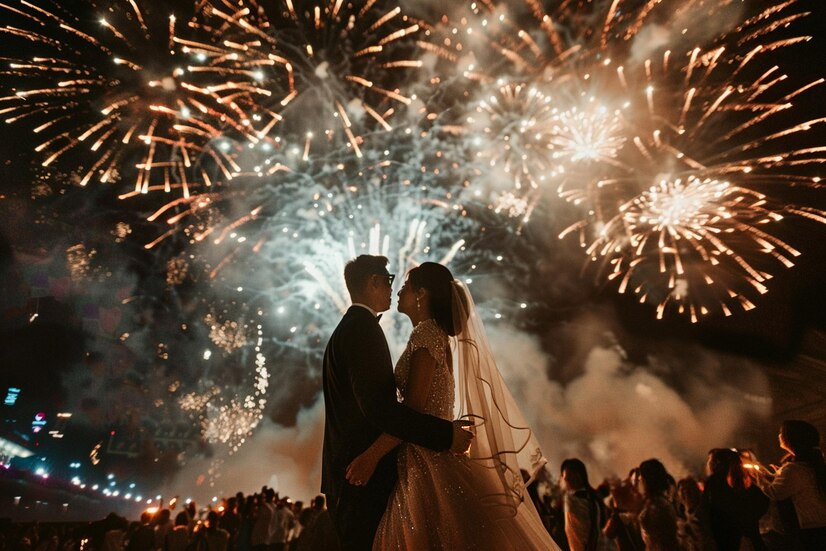 Wedding Fireworks in Quebec